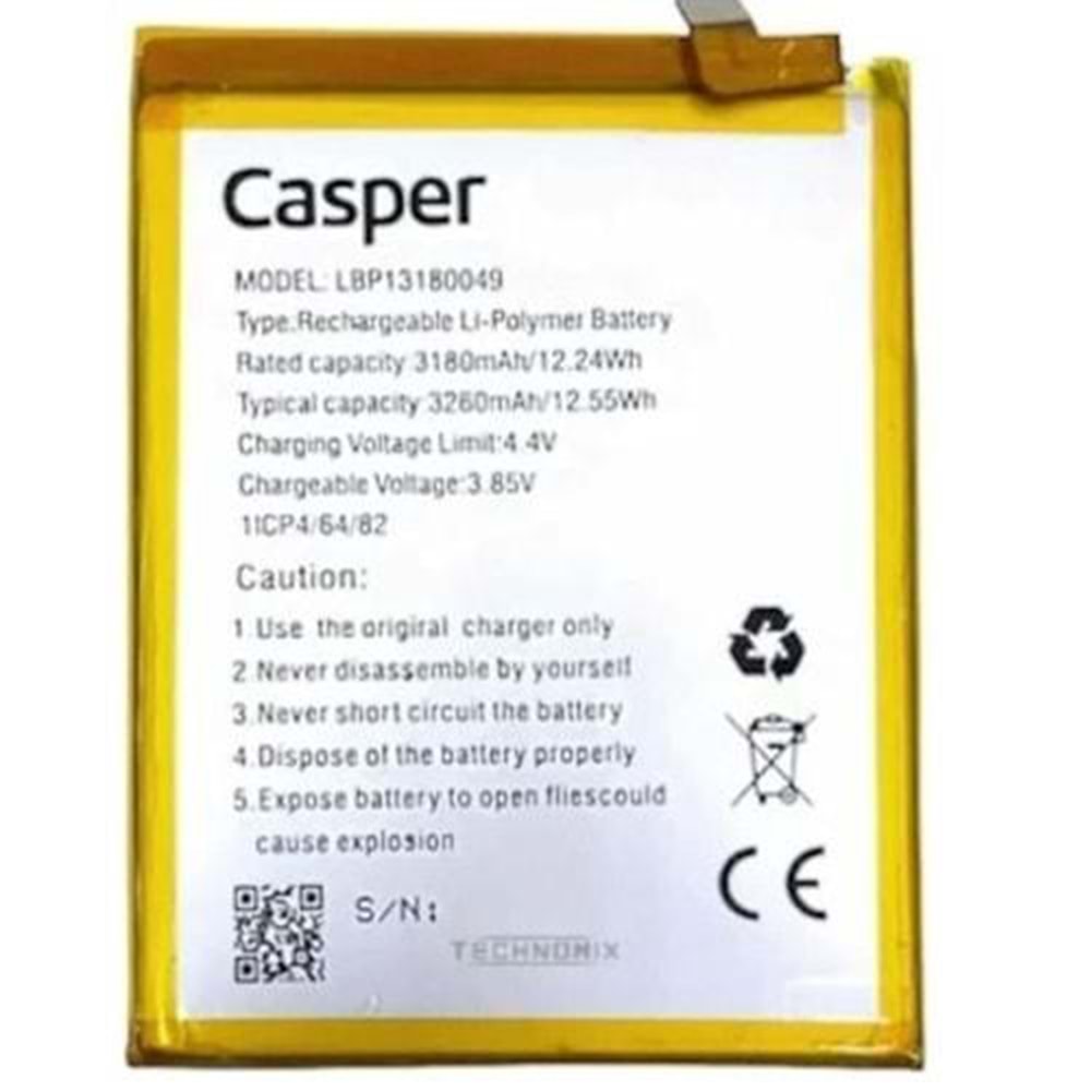 Casper Via G3 Batarya