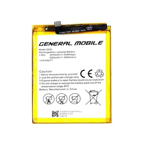 General Mobile GM8 Batarya