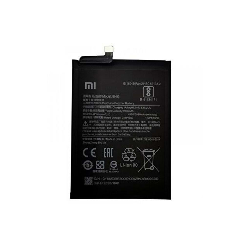 Xiaomi Redmi Note 9 Pro Bn53 Batarya