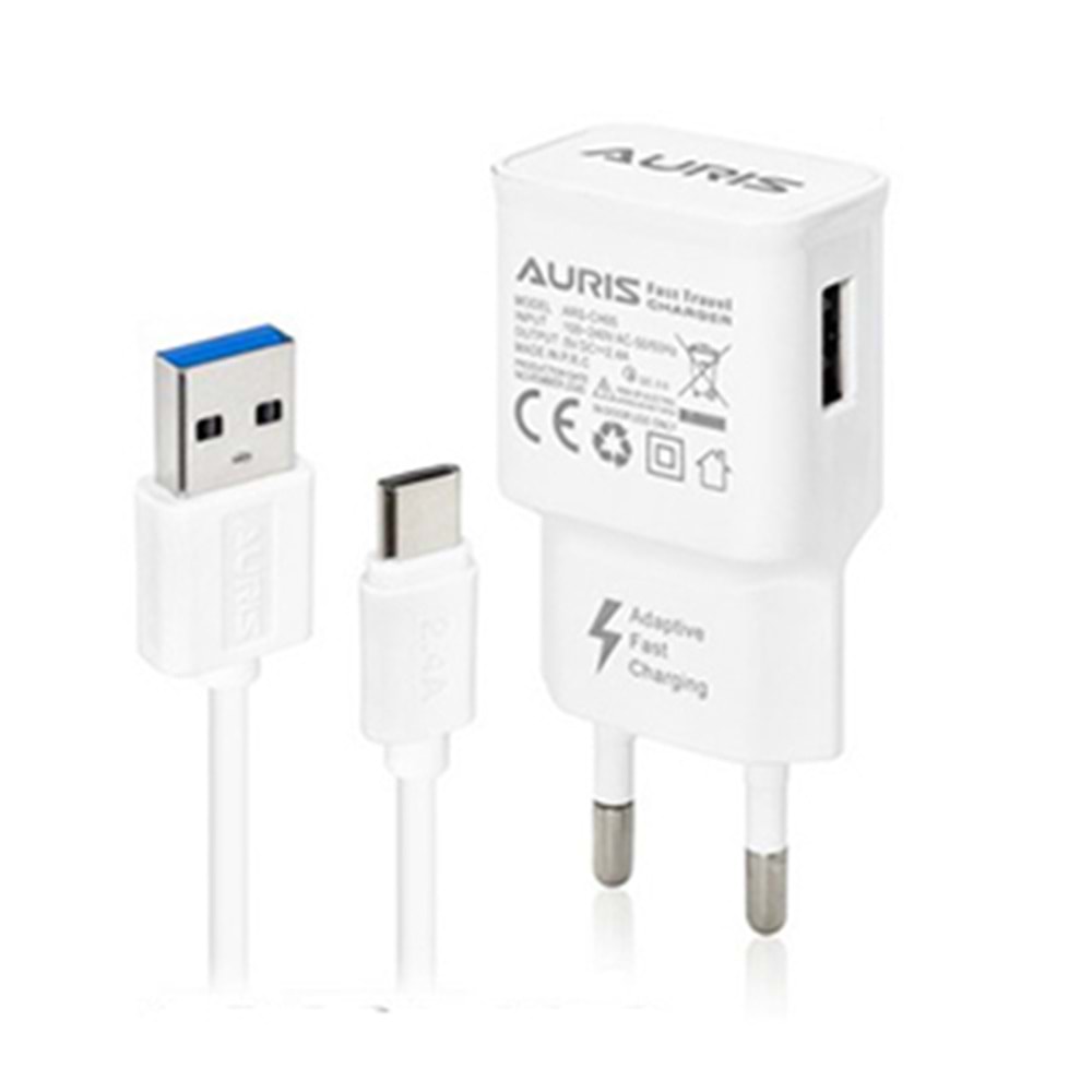 Auris ARS-CH05 Type-C Set 2.4A Şarj Cihazı