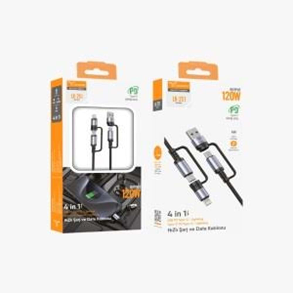 Lucatech Lk-207 3 İn 1 Usb Şarj Kablosu