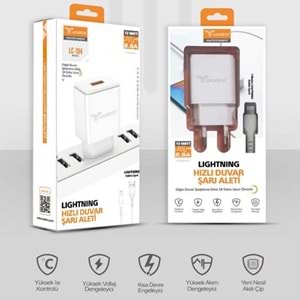 Lucatech LC-104 2.6A Lightning Duvar Şarj Aleti
