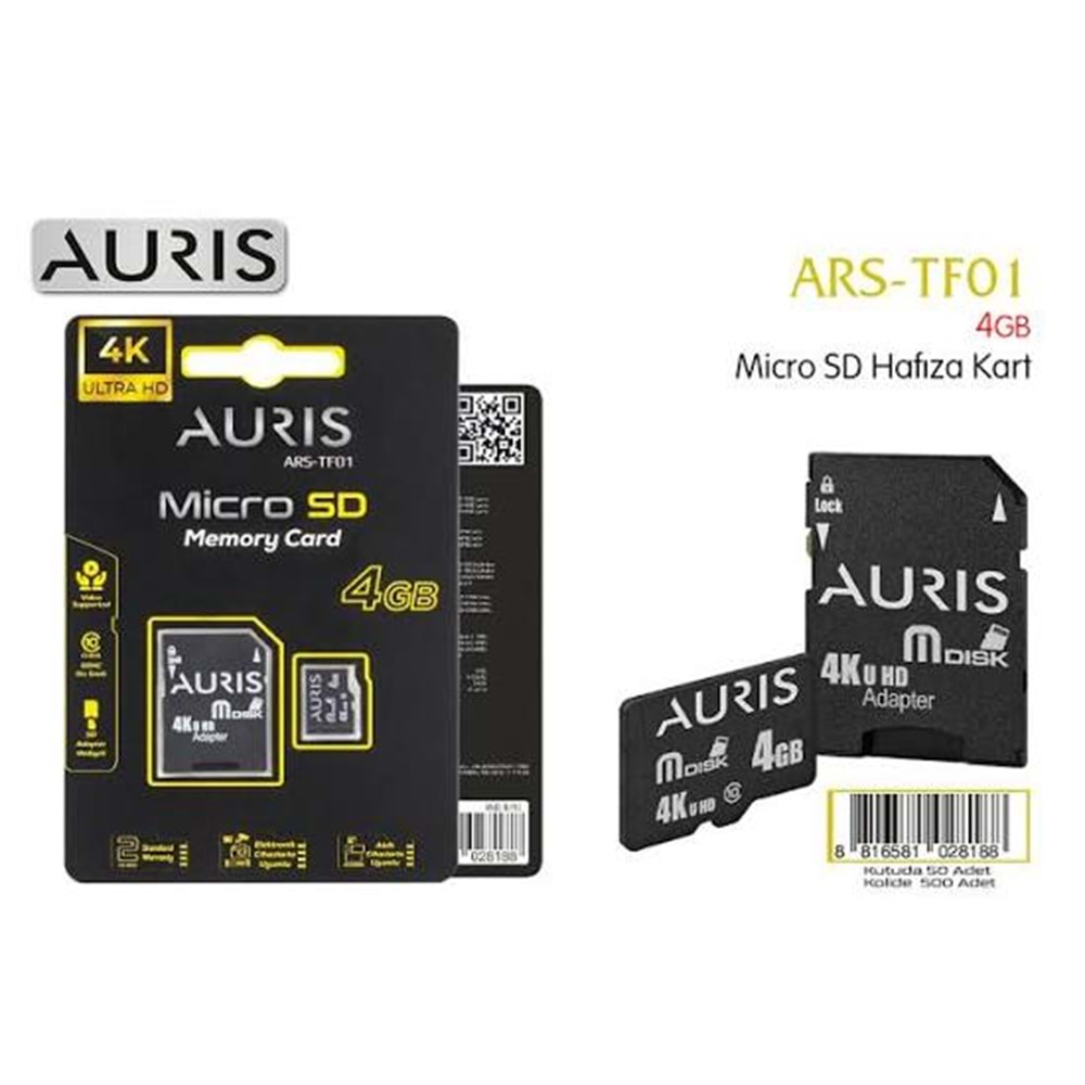 Auris 64Gb Sd Micro Hafıza Kartı