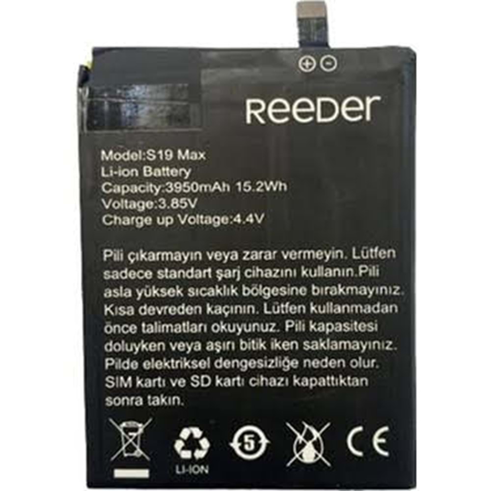 Reeder S19 Max Batarya