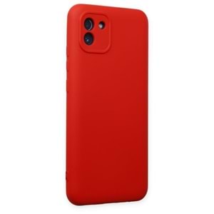 Samsung A03 Kırmızı Lansman Silikon Cep Telefonu Kılıfı