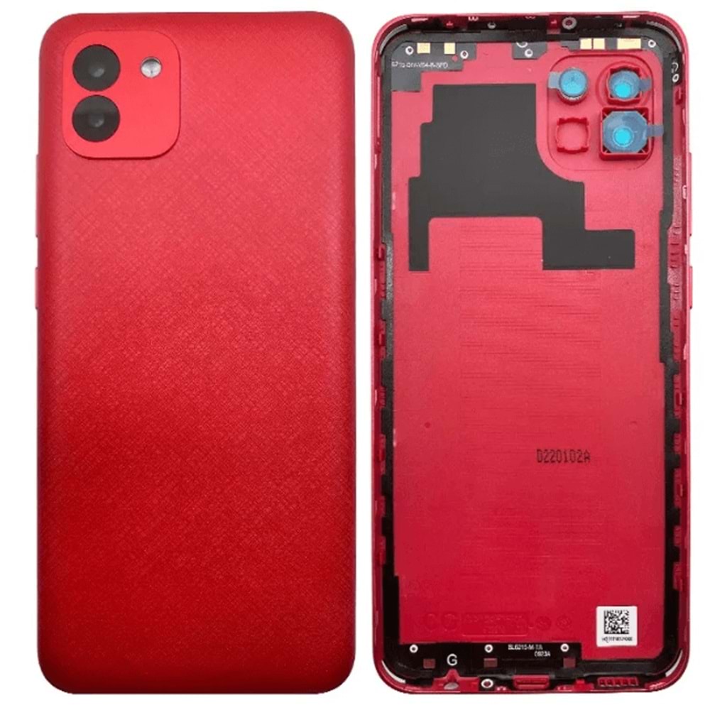 Samsung A03S Kırmızı Arka Kapak