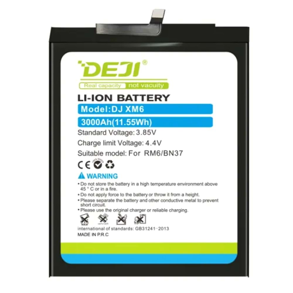 DEJİ Redmi 6 6A Lite Batarya BN37