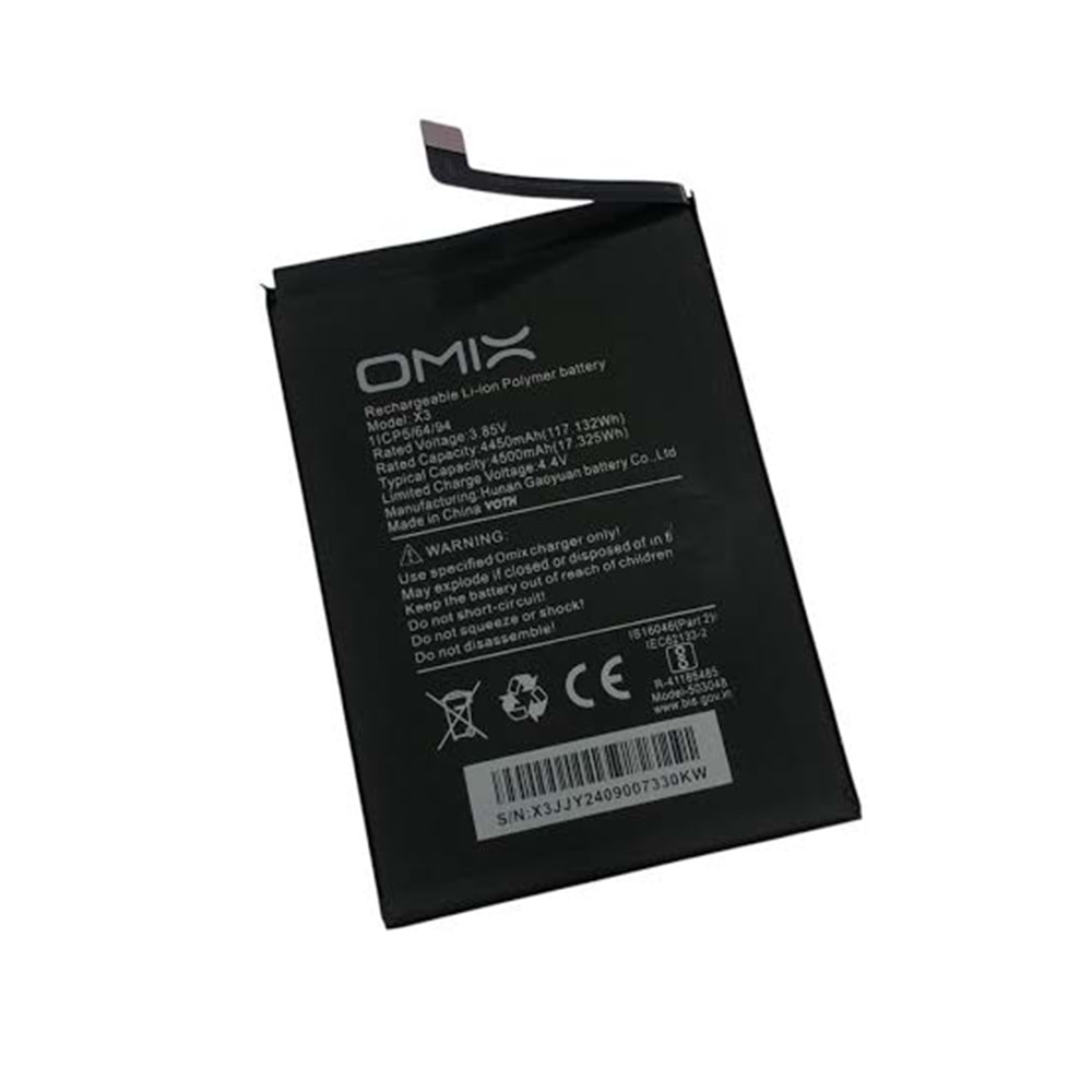 Omix X3 Batarya