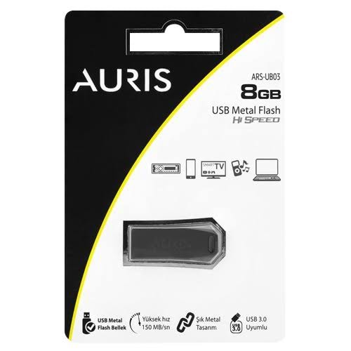 Auris 8Gb Usb 3.0 Metal Flash Bellek