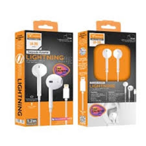 Lucatech Lh-318 Lightning Kablolu Kulaklık Tak Çalıştır