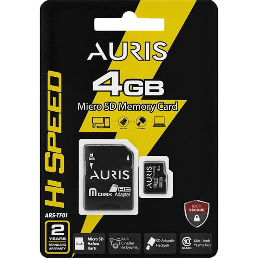 Auris 4Gb Sd Micro Hafıza Kartı