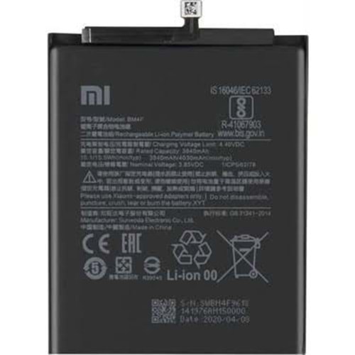 Xiaomi Redmi A3 Poco C61 Batarya