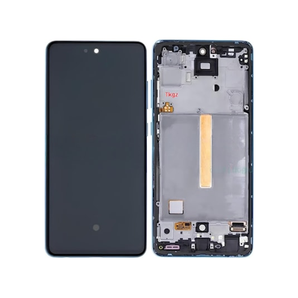 Samsung A52 A525 Çıtalı Lcd Ekran Mavi