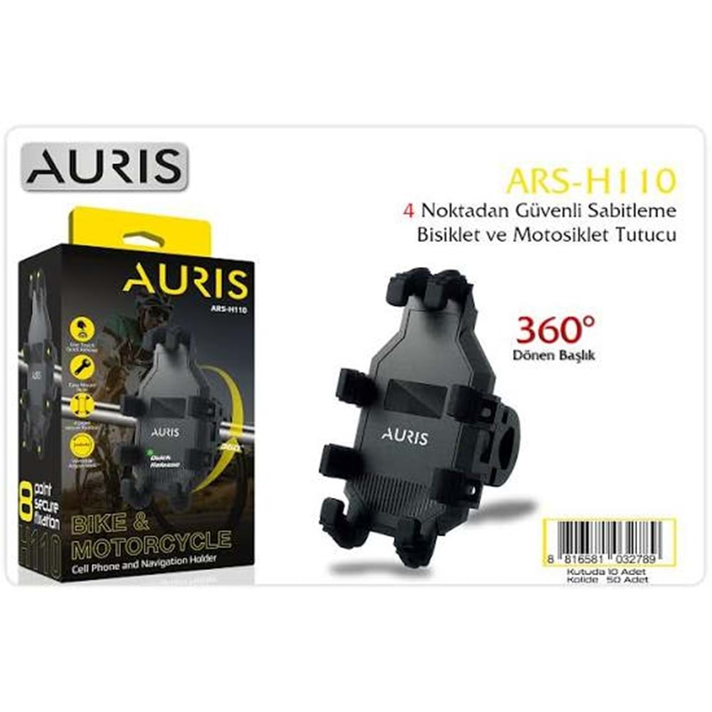 Auris Ars-H110 Motorsiklet İçin Telefon Tutucu