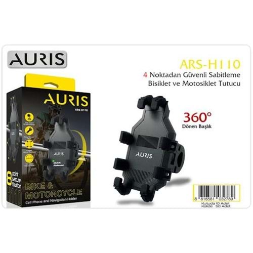 Auris Ars-H110 Motorsiklet İçin Telefon Tutucu