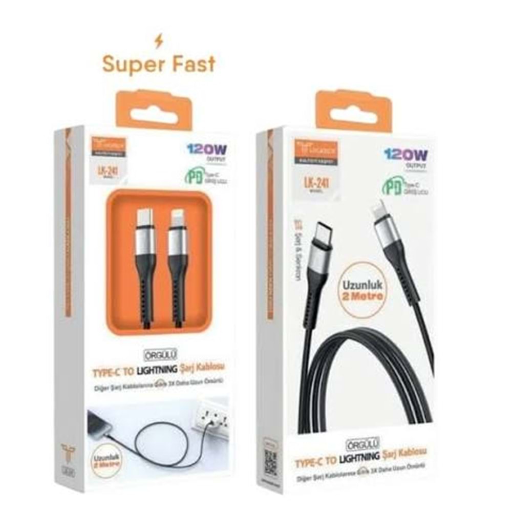 Lucatech Lk-241 120W Pd Lightning 2 Metre Kablo