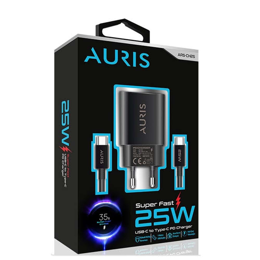 Auris Ars-Ch25 25w Typ-c Şarj Set