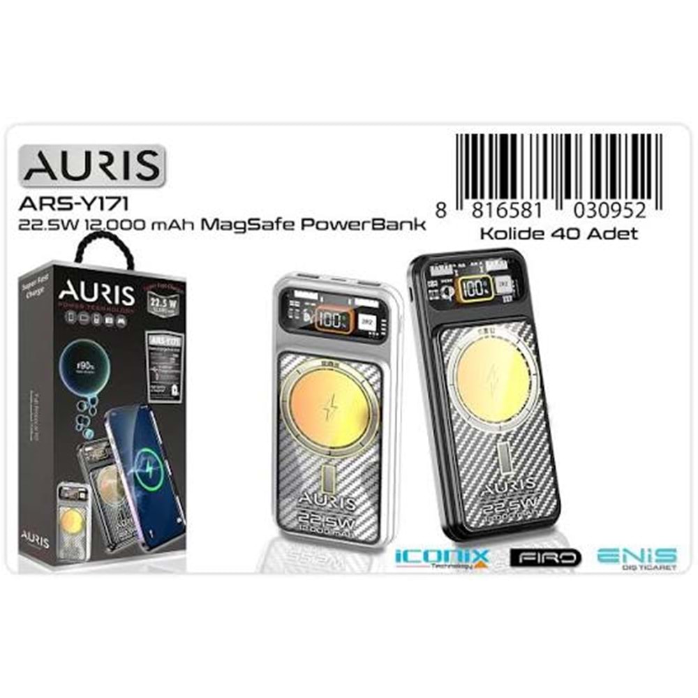 Auris Y171 12.000Mah Powerbank