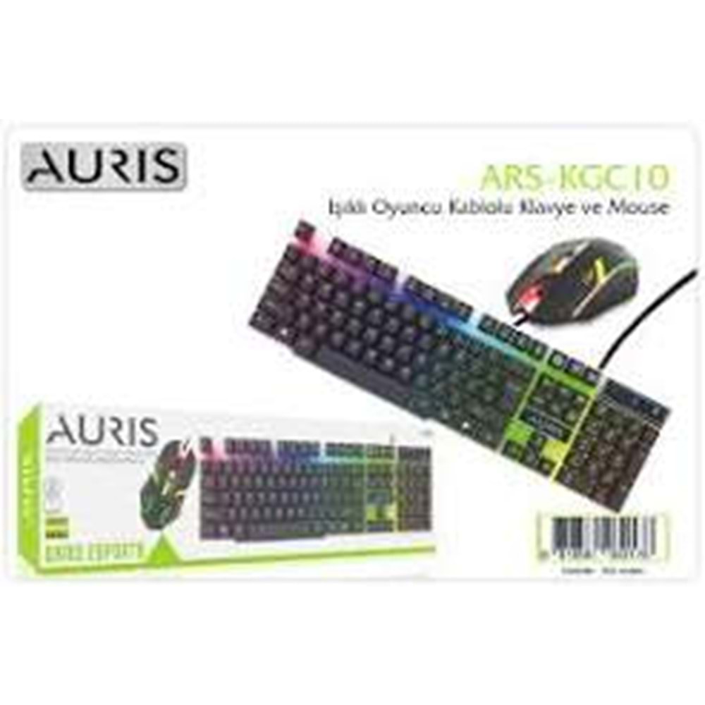 Auris KGC10 Oyuncu Set Klavye