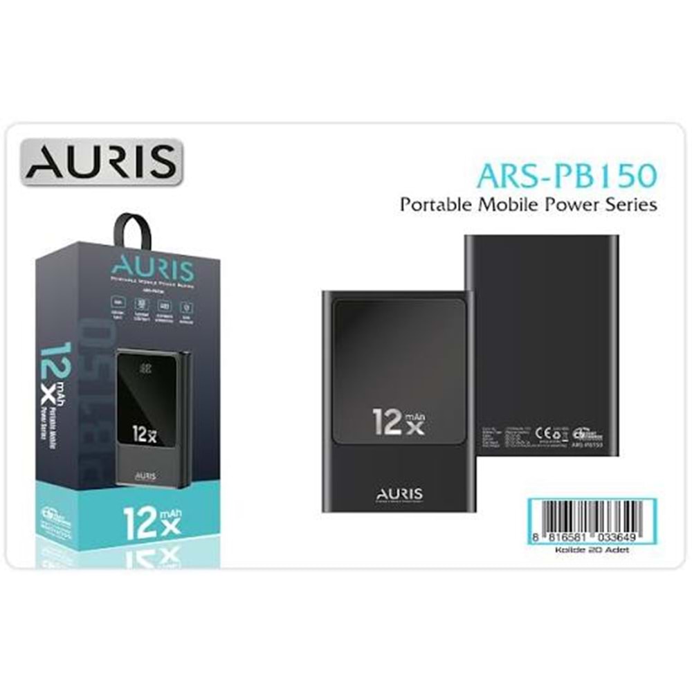 Auris PB150 Fast 12.000Mah Powerbank
